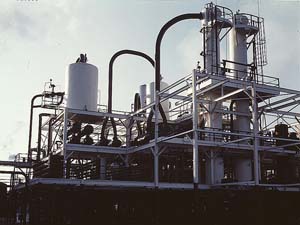 Dewaxing equipment detail